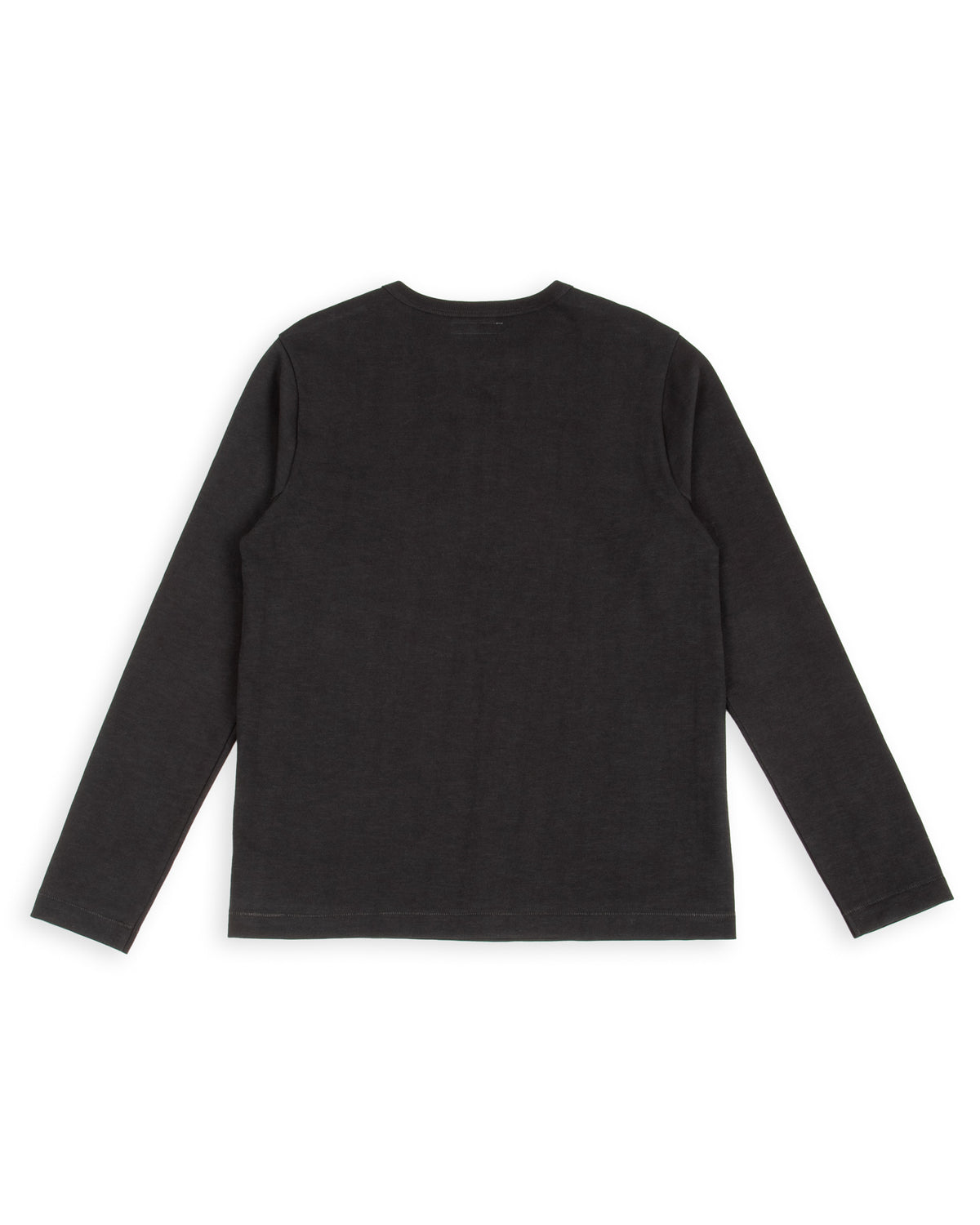 Merz b. Schwanen 2S08 Loopwheeled Relaxed Fit Heavyweight L/S Henley - Charcoal - Standard & Strange