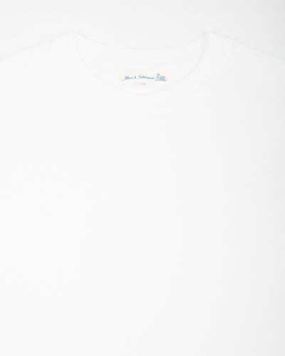 Merz b. Schwanen 1940s Relaxed Fit Loopwheeled Tee - White - Standard & Strange