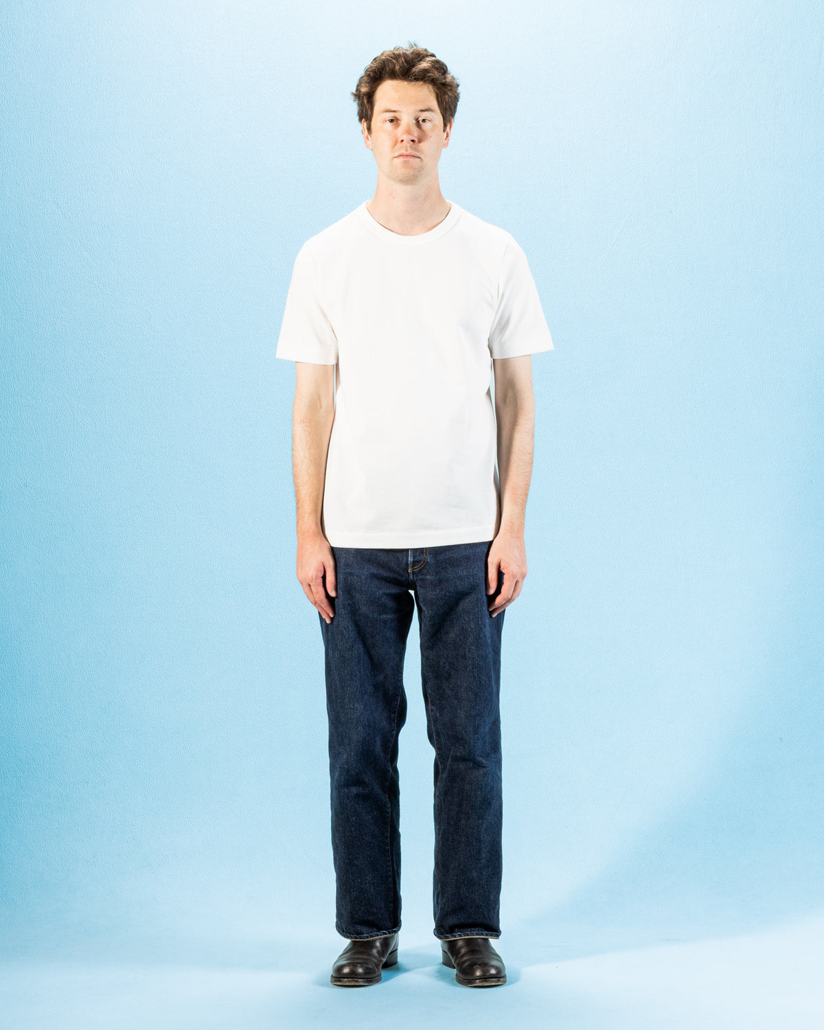 Merz b. Schwanen 214 Classic Fit Loopwheeled 7.2 oz tee - White - Standard & Strange