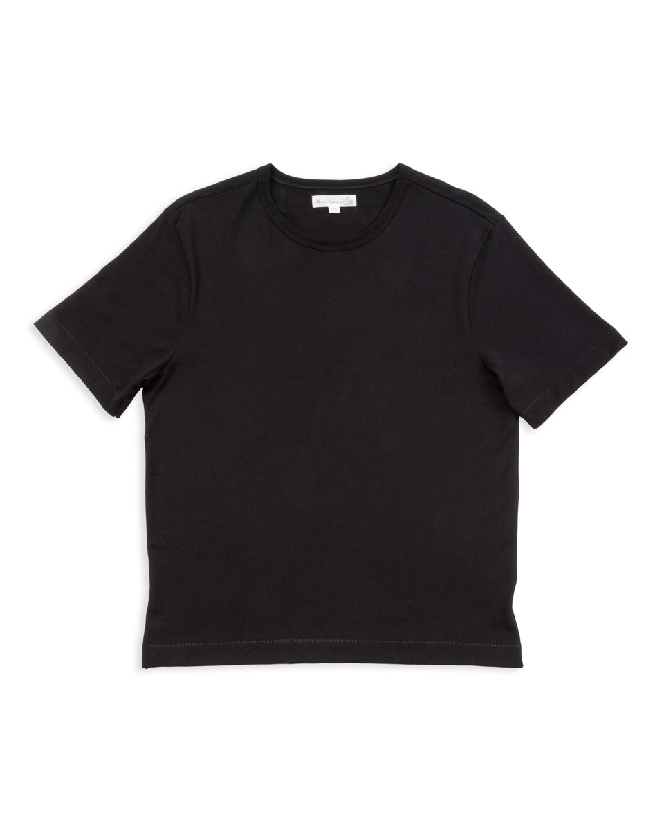 Merz b. Schwanen 6.8oz Sturdy Jersey T-Shirt - Deep Black - Standard & Strange