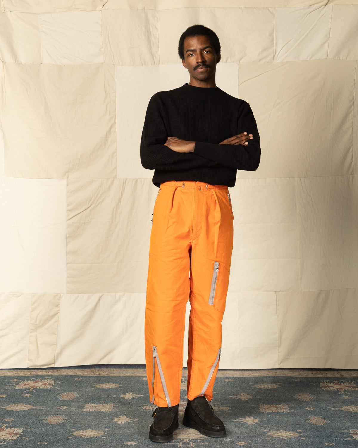 MotivMfg Norweger Flight Trousers - Lava Halley Stevenson "Military Finish" Waxed Cotton - Standard & Strange