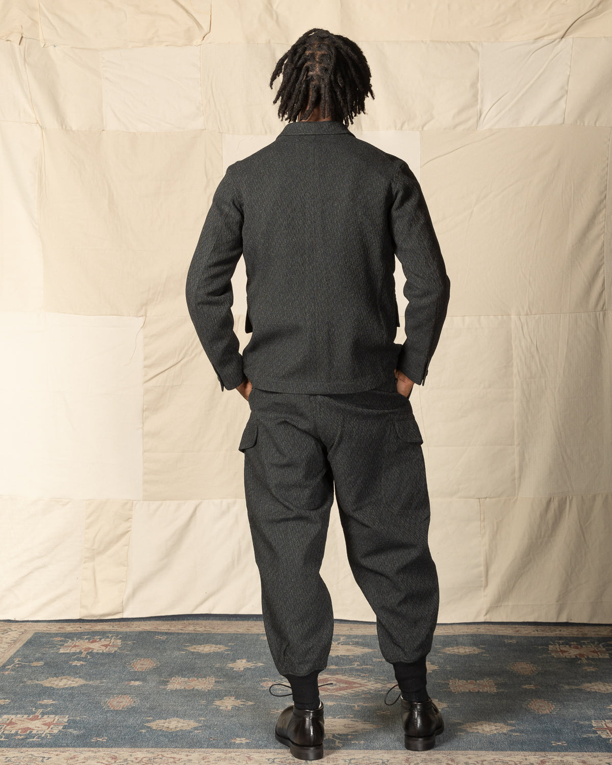 MotivMfg Ski Trousers - Forest Lovat Crepe Twist Sporting Tweed - Standard & Strange