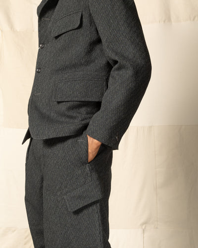 MotivMfg Ski Trousers - Forest Lovat Crepe Twist Sporting Tweed - Standard & Strange