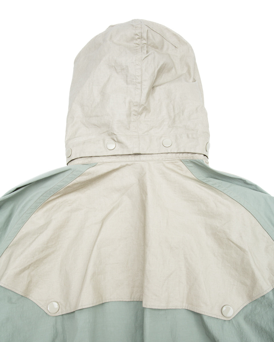 MotivMfg Hybrid Parka - Aqua Japanese Shrunk Nylon - Standard & Strange