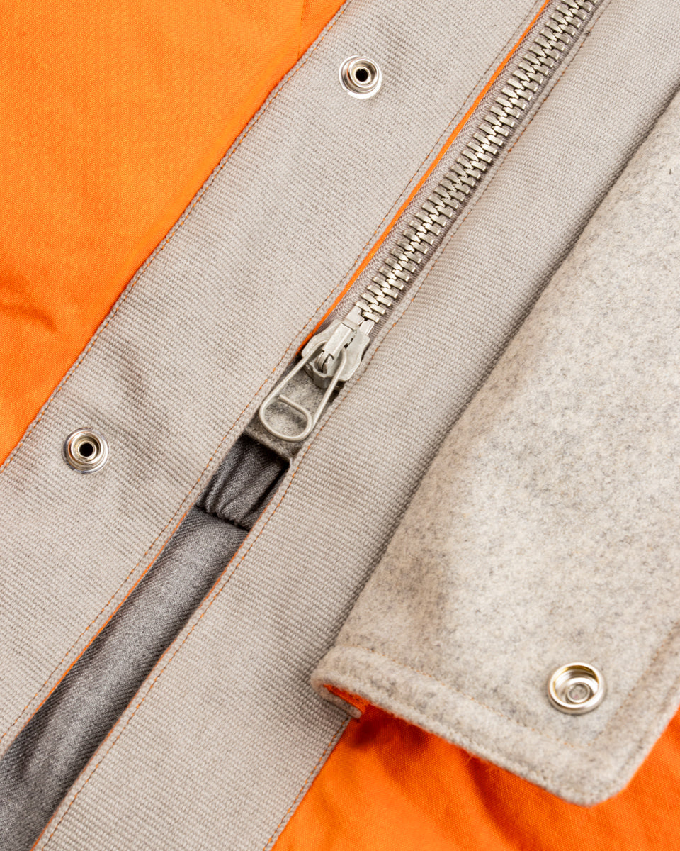 MotivMfg Lander Down Coat - Lava Halley Stevenson "Military Finish" Waxed Cotton - Standard & Strange