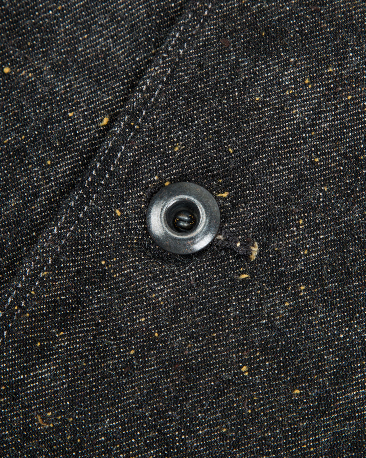 MotivMfg Peak Lapel Lounge Jacket - Char Brown Donegal Denim - Standard & Strange