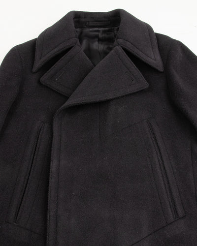 MotivMfg Platica Peacoat - Black Mallelieus Vintage Velour Overcoating - Standard & Strange