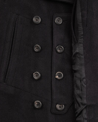 MotivMfg Platica Peacoat - Black Mallelieus Vintage Velour Overcoating - Standard & Strange