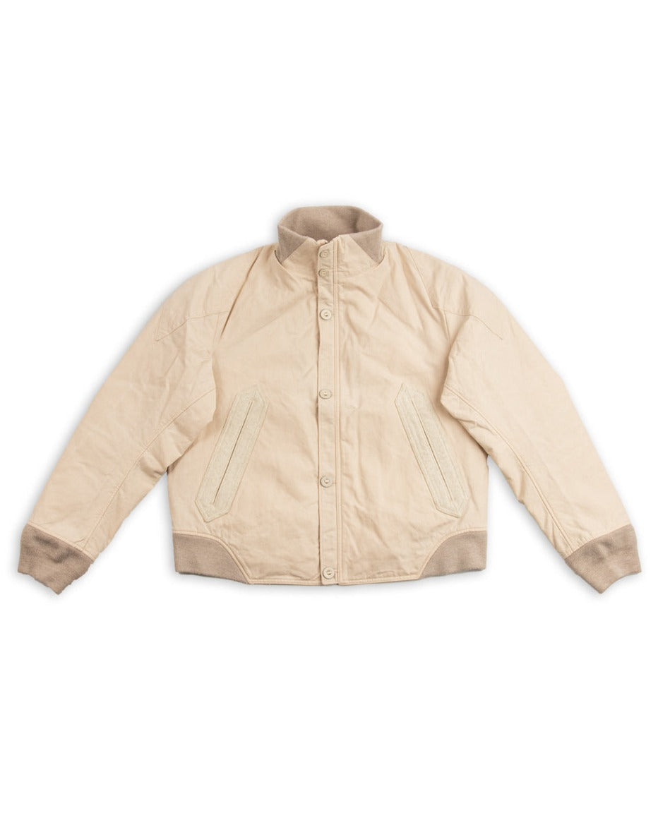MotivMfg Vector Bomber Jacket Halley Stevenson "Military Finish" - Natural Waxed Cotton - Standard & Strange