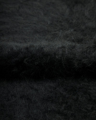 Olde H & Daughter Fur Cashmere V Pullover - Black 10 - Standard & Strange