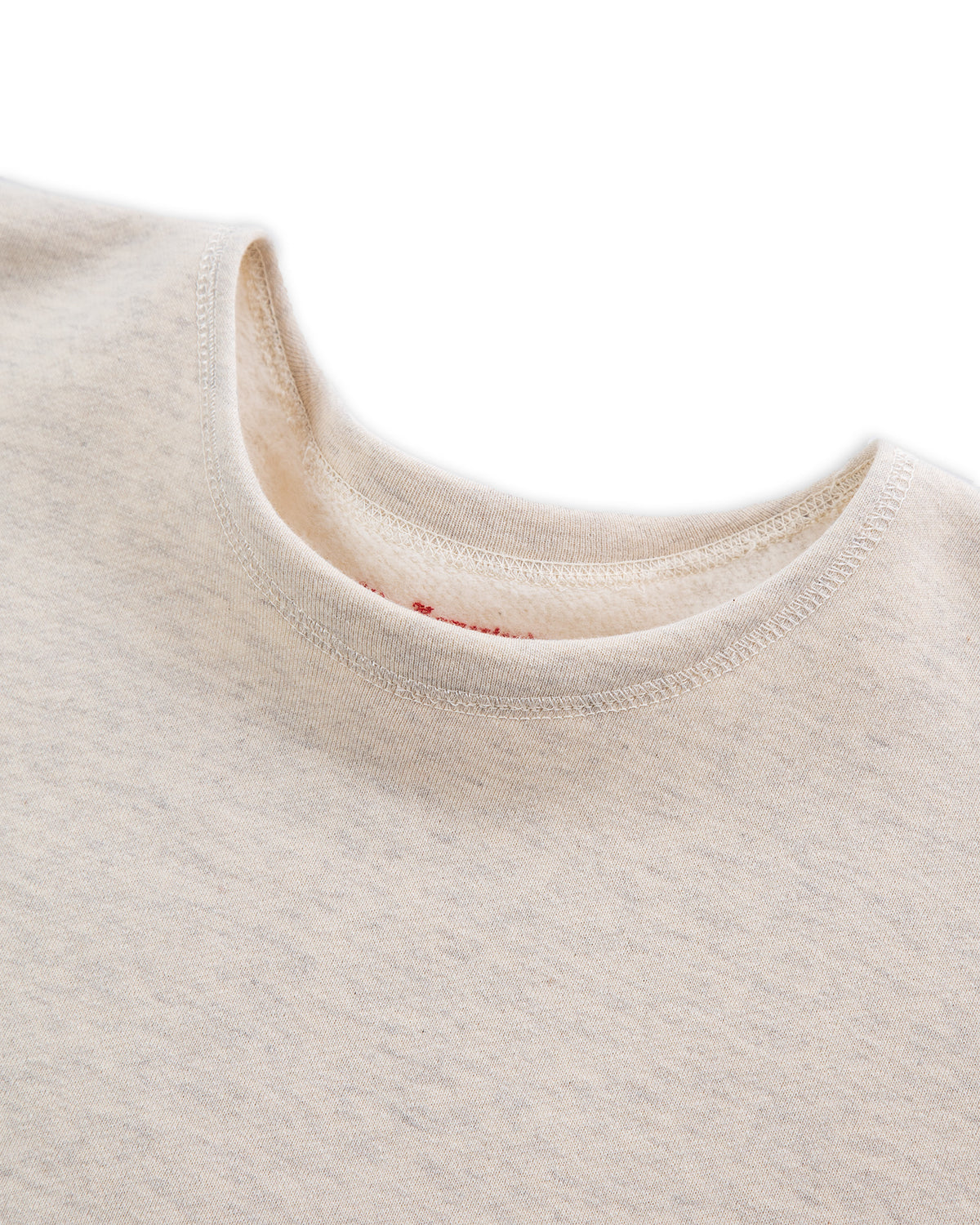 Olde Homesteader Cotton Fleece Crewneck L/S - Ecru Heather - Standard & Strange