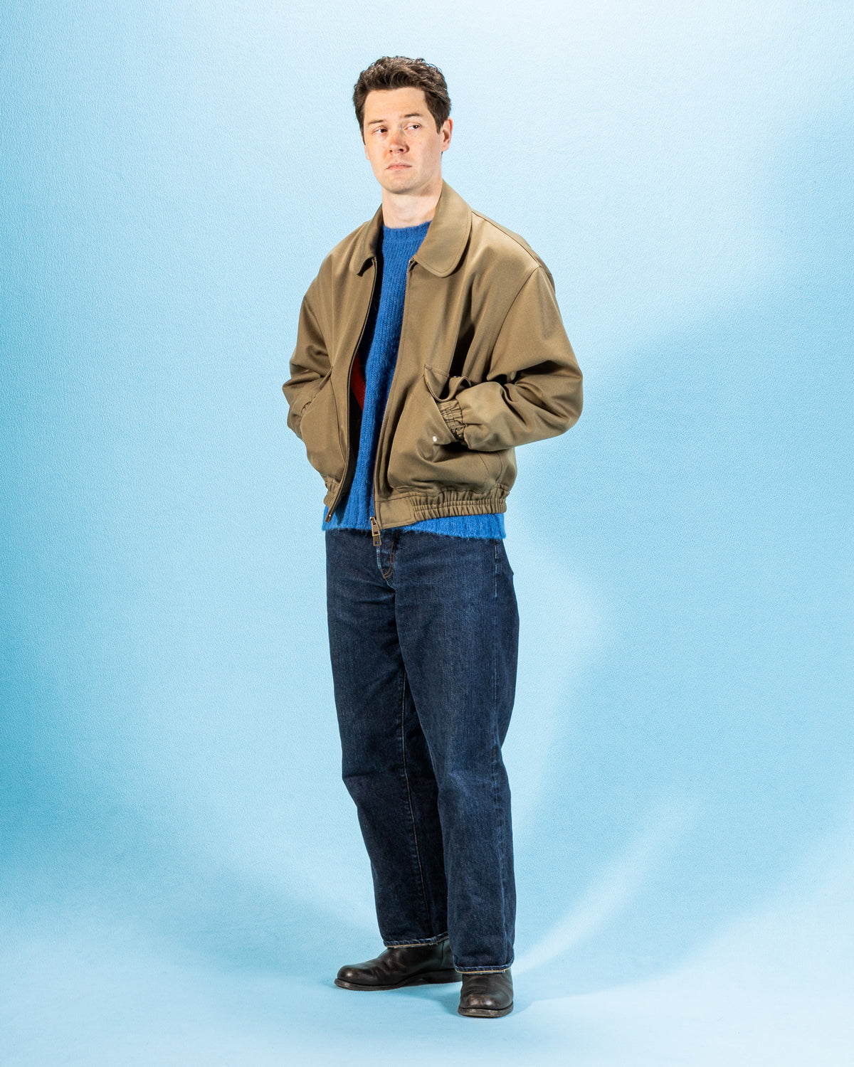 Monitaly CWE Blouson - Mustard Italian Gabardine - Standard & Strange