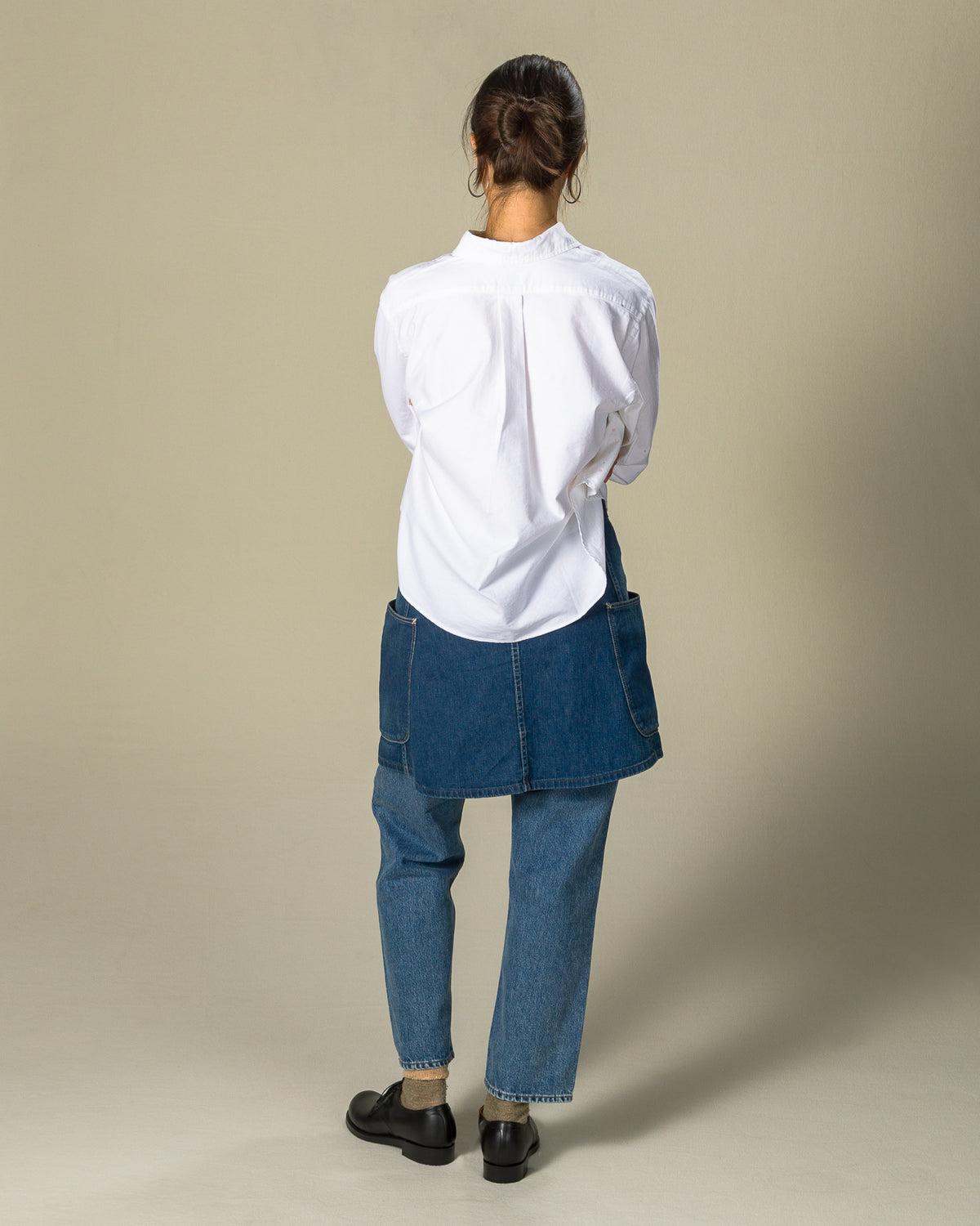 OrSlow Denim Overlap Skirt - Denim Used - Standard & Strange