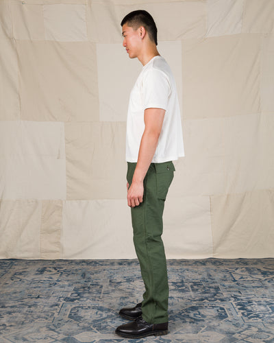 OrSlow Fatigue Pants - Regular Fit - Olive Reverse Sateen - Standard & Strange