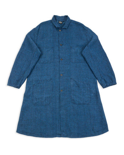 OrSlow Shop Coat (Unisex) - Indigo Check - Standard & Strange