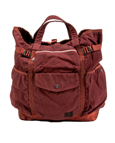 PORTER - Yoshida & Co Crag 2Way Rucksack - Maroon - Standard & Strange