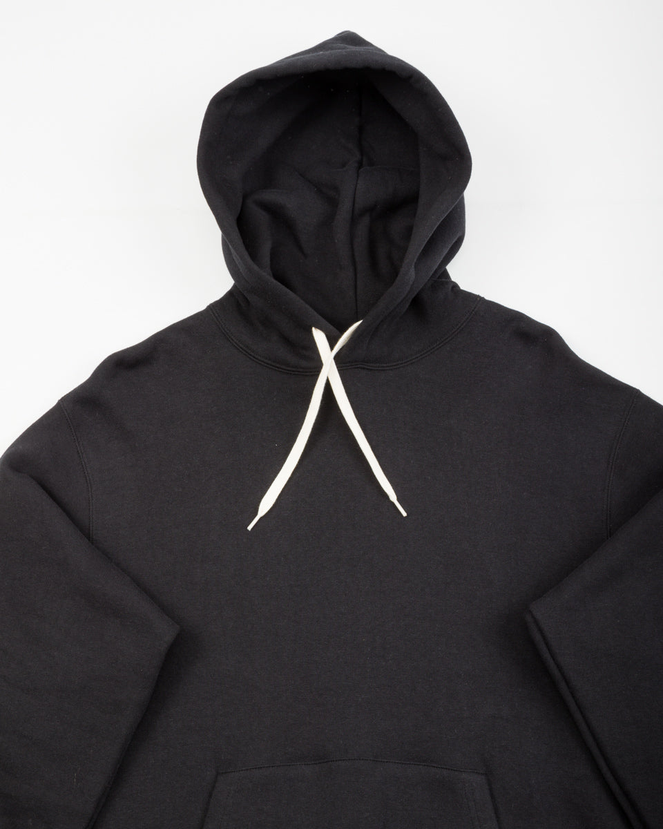 The Real McCoy's 10 oz Loopwheel Hooded Sweatshirt - Black - Standard & Strange