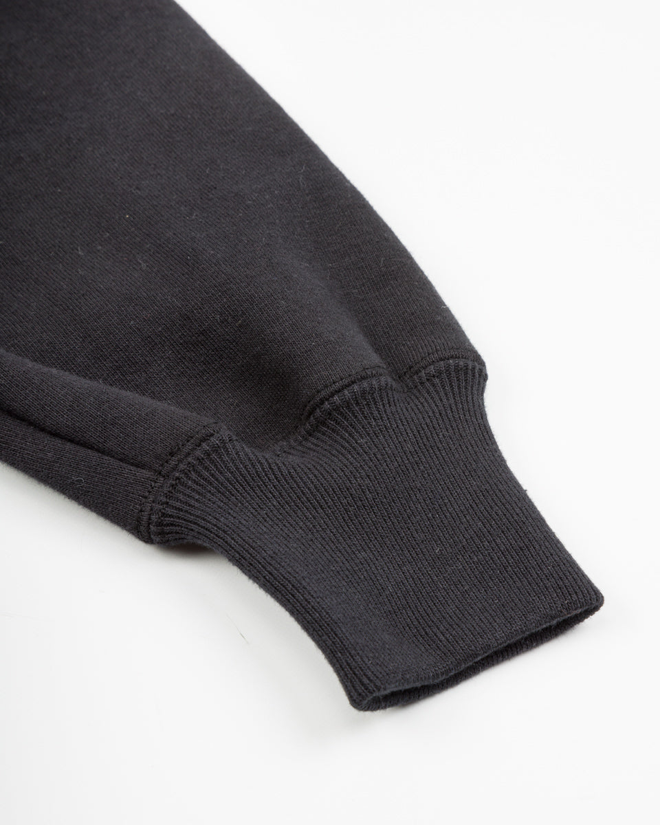 The Real McCoy's 10 oz Loopwheel Hooded Sweatshirt - Black - Standard & Strange