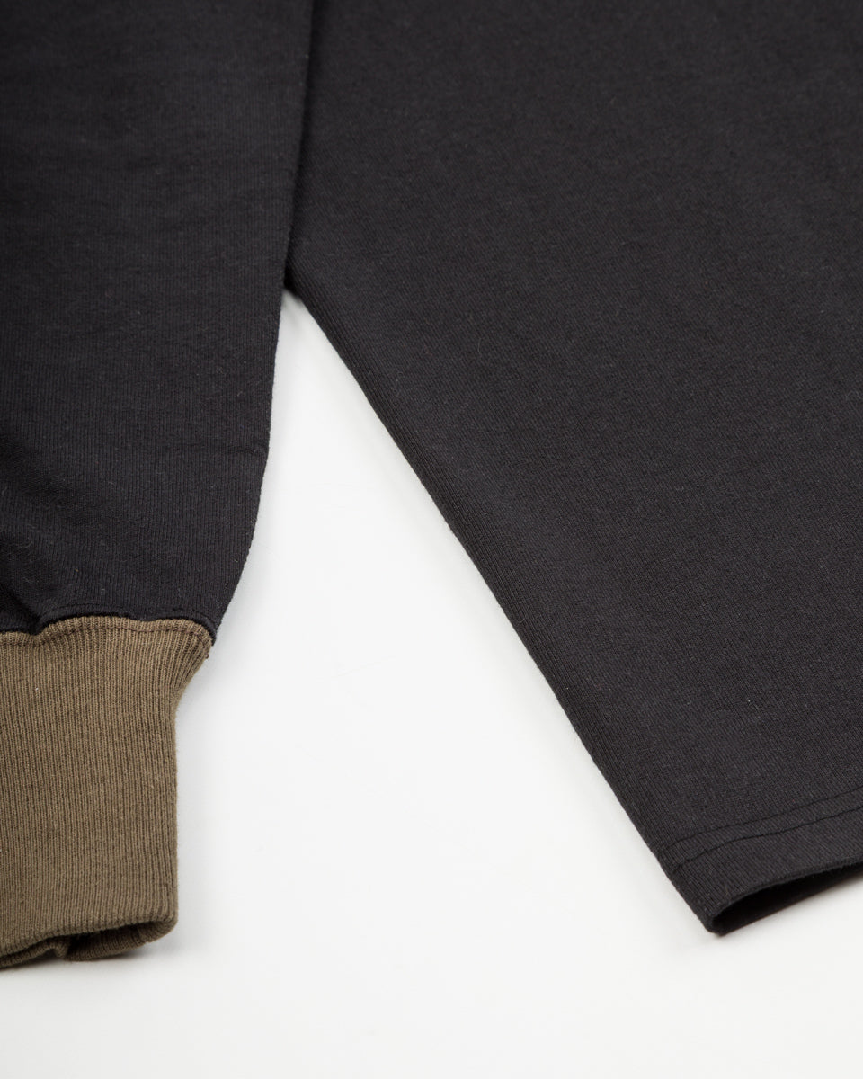 The Real McCoy's Buco L/S Tee / Riding Togs - Black/Charcoal - Standard & Strange
