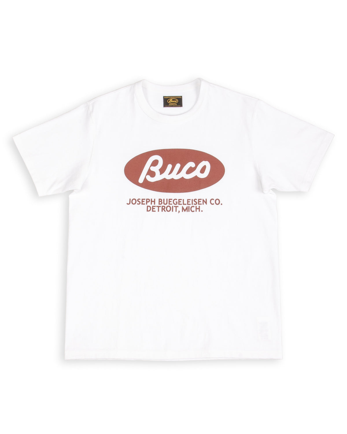 The Real McCoy's Buco Tee / Buco Oval - White - Standard & Strange