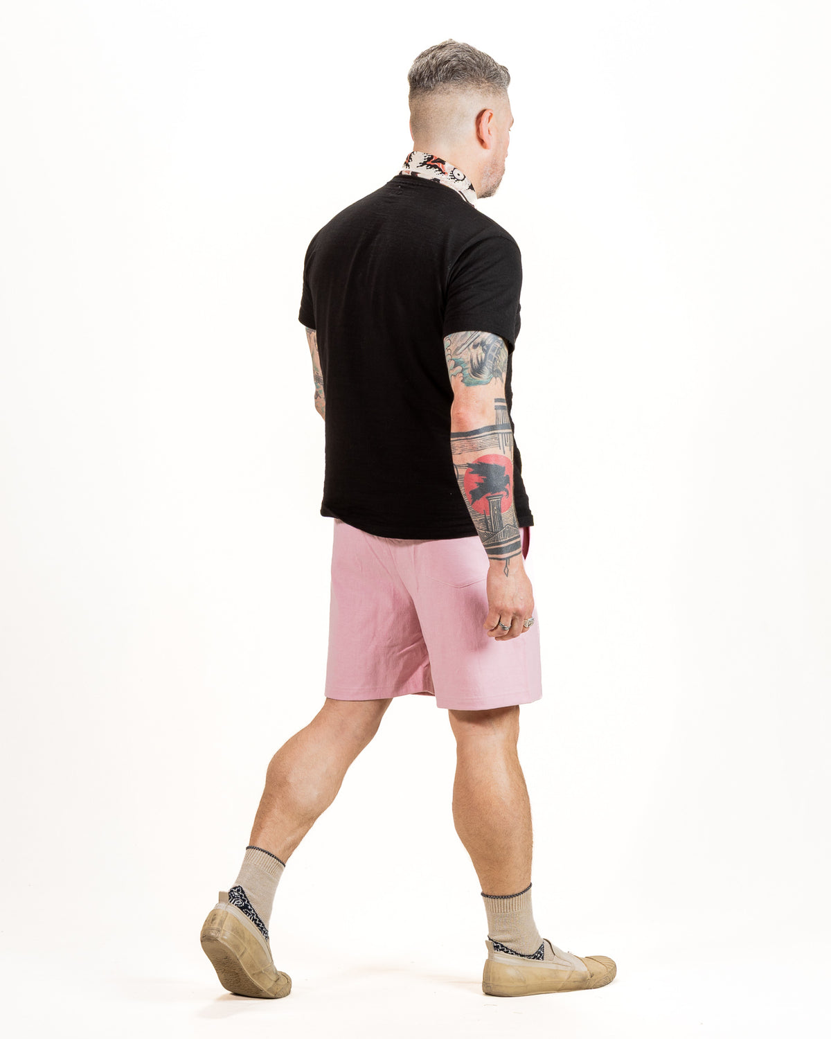 The Real McCoy's Jersey Gym Shorts - Pink - Standard & Strange