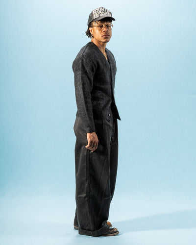 The Real McCoy's Joe McCoy Mohair Cardigan - Black - Standard & Strange