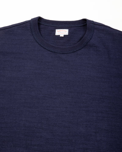 The Real McCoy's Athletic T-Shirt / Loop-Wheel - Navy - Standard & Strange