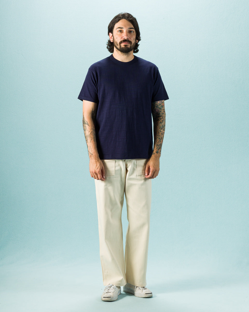 The Real McCoy's Athletic T-Shirt / Loop-Wheel - Navy - Standard & Strange