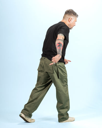 The Real McCoy's P-44 Utility Trousers - Sage Green - Standard & Strange