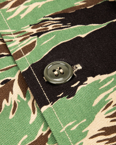 The Real McCoy's Tiger Camouflage Shirt / John Wayne - Green - Standard & Strange