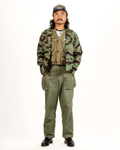 The Real McCoy's Tiger Camouflage Shirt / John Wayne - Green - Standard & Strange