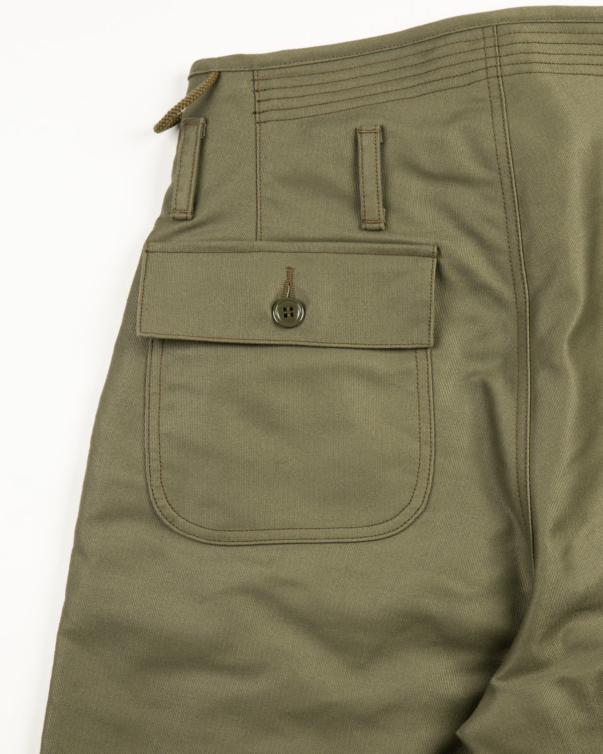The Real McCoy's U.S.N. A-2 Deck Trousers - Olive - Standard & Strange