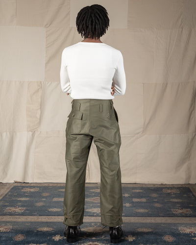 The Real McCoy's U.S.N. A-2 Deck Trousers - Olive - Standard & Strange
