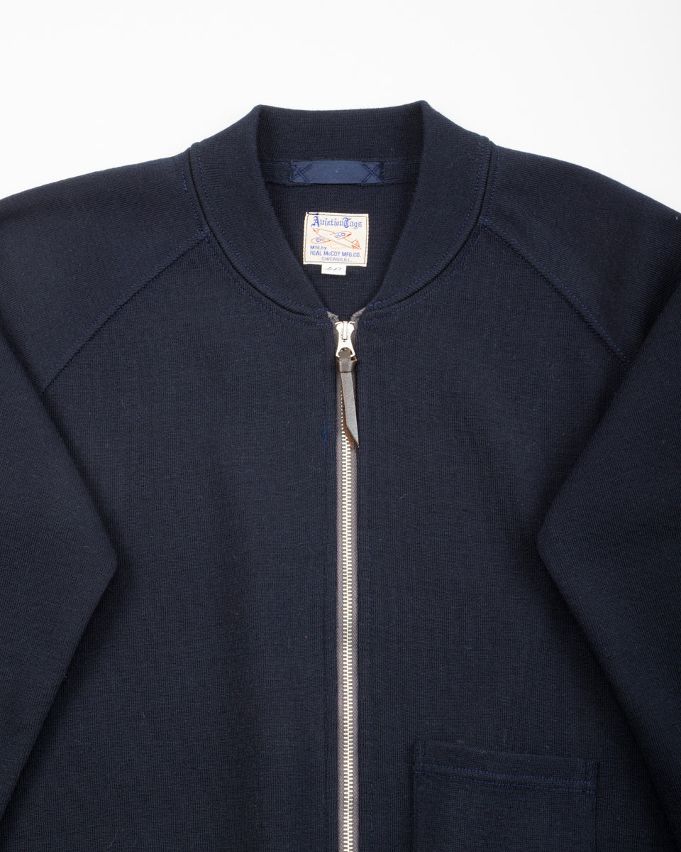 The Real McCoy's Winter Aviation Sweater - Navy - Standard & Strange