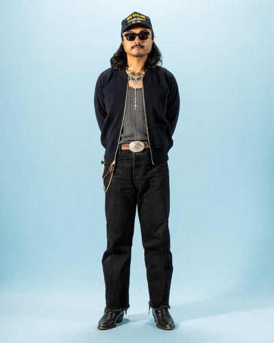 The Real McCoy's Winter Aviation Sweater - Navy - Standard & Strange