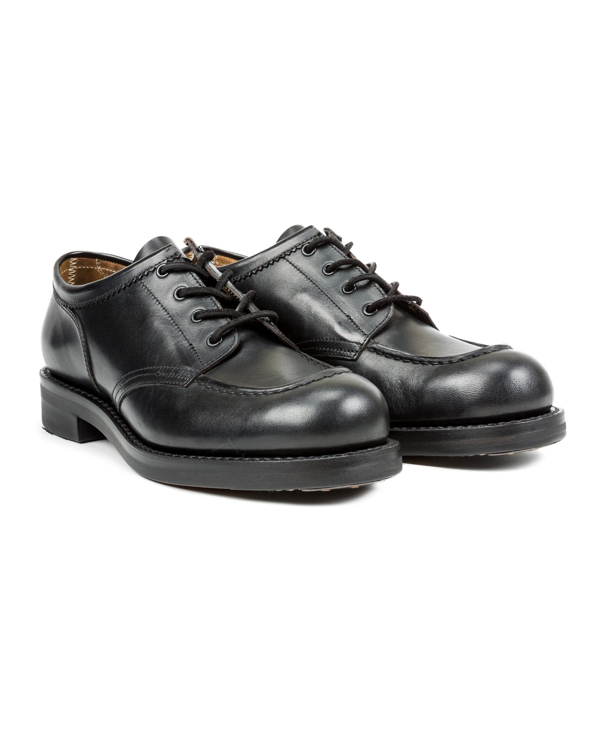 Rolling Dub Trio Coupen Low Moc - All Black Horsehide - Standard & Strange