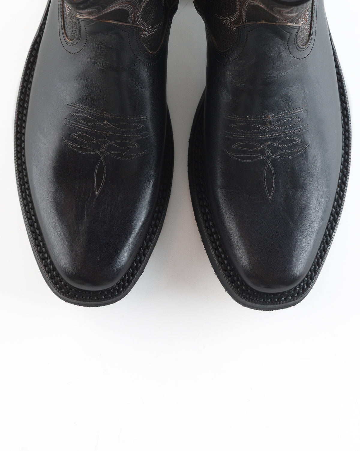 Rolling Dub Trio Loro Side Zip - Horsebutt Black Flame Embroidery - Standard & Strange
