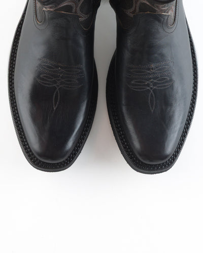 Rolling Dub Trio Loro Side Zip - Horsebutt Black Flame Embroidery - Standard & Strange