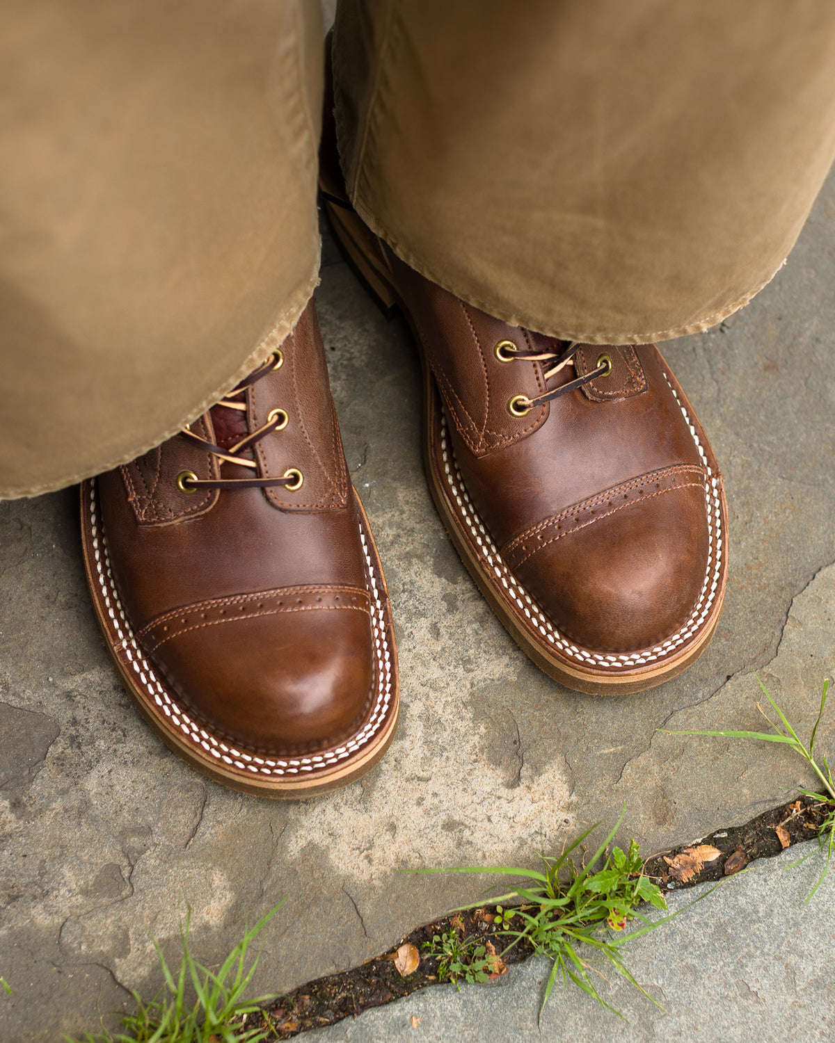 Rolling Dub Trio Roots 8.5" Boot - Brown Horsebutt - Standard & Strange