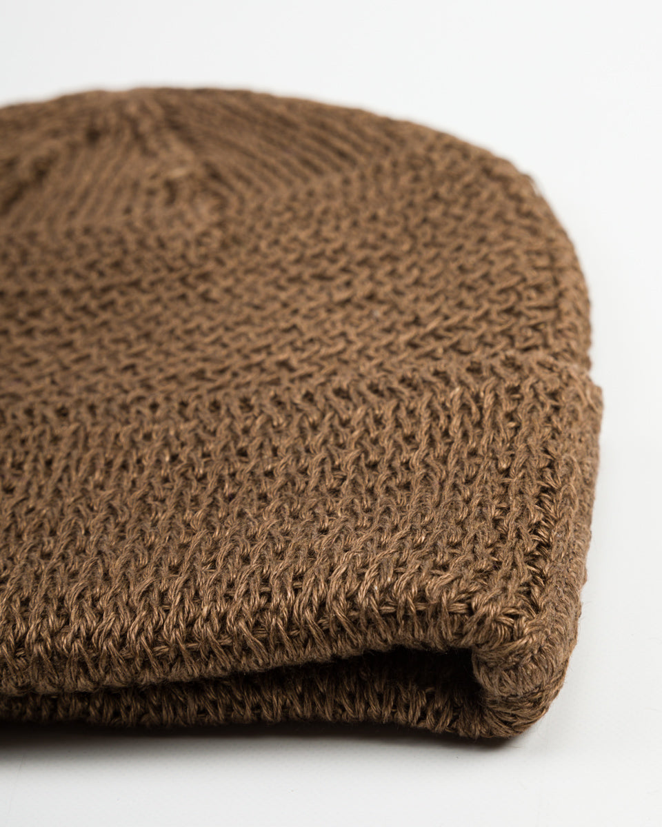 Standard & Strange Linen Watch Cap - Brown - Standard & Strange