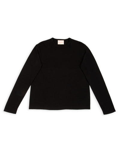 Standard & Strange Wakayama Special Loopwheel L/S Tee - Black - Standard & Strange