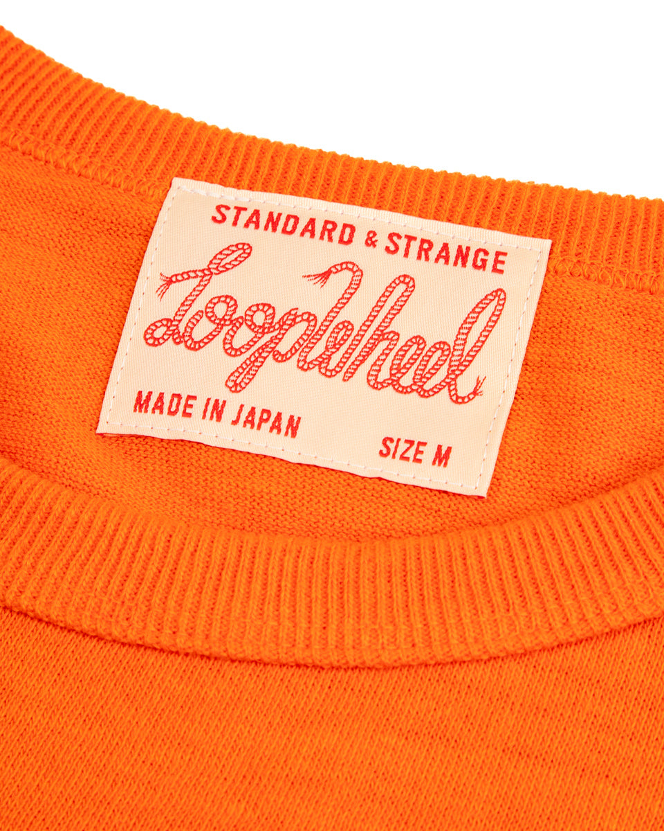 Standard & Strange Wakayama Special Loopwheel Tee - Satsuma Orange - Standard & Strange