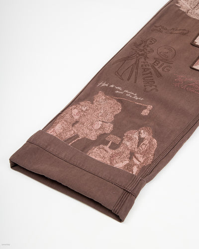 Samuel Zelig Film Pant - Faded Brown - Standard & Strange