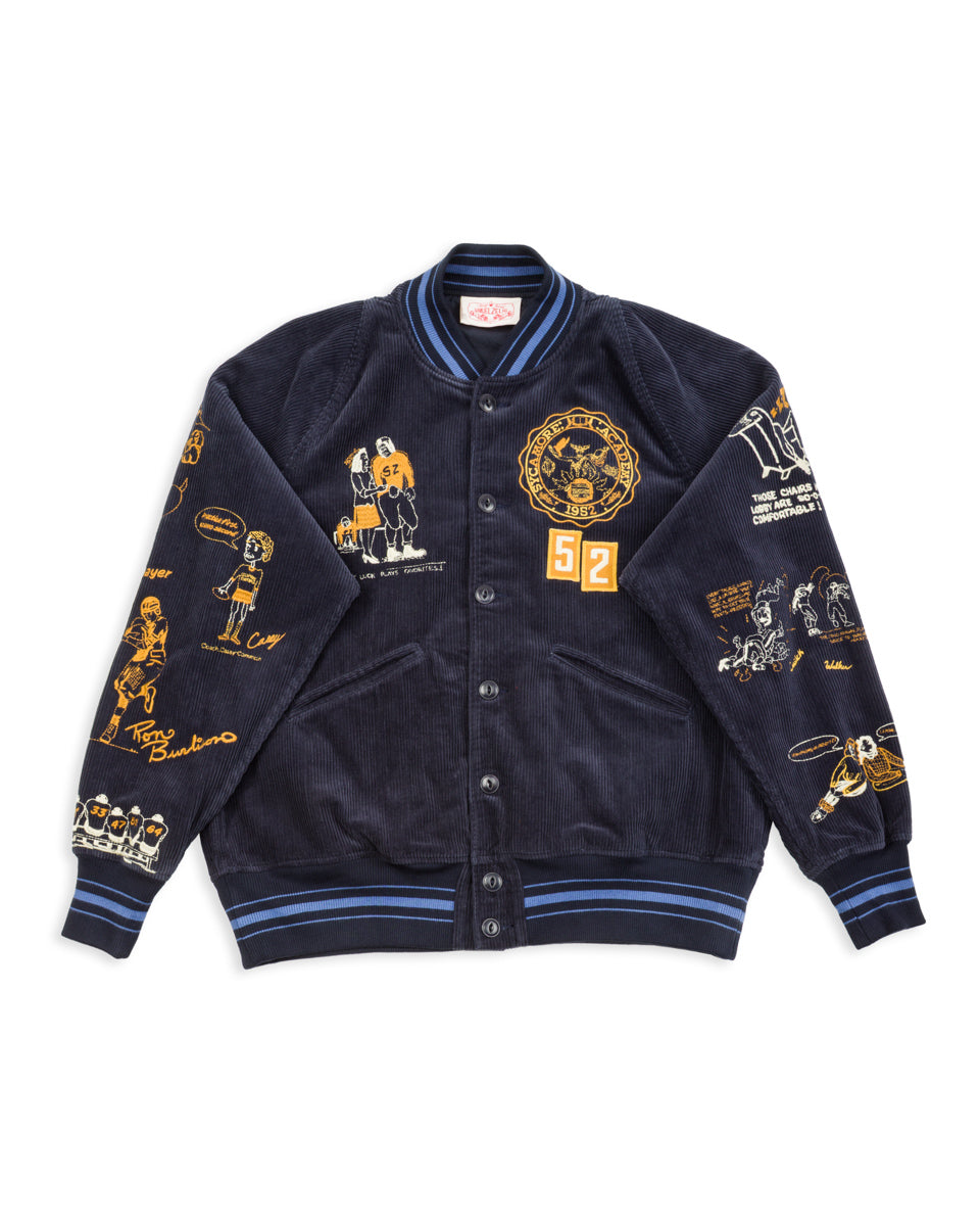 Samuel Zelig Varsity Jacket - Navy - Standard & Strange