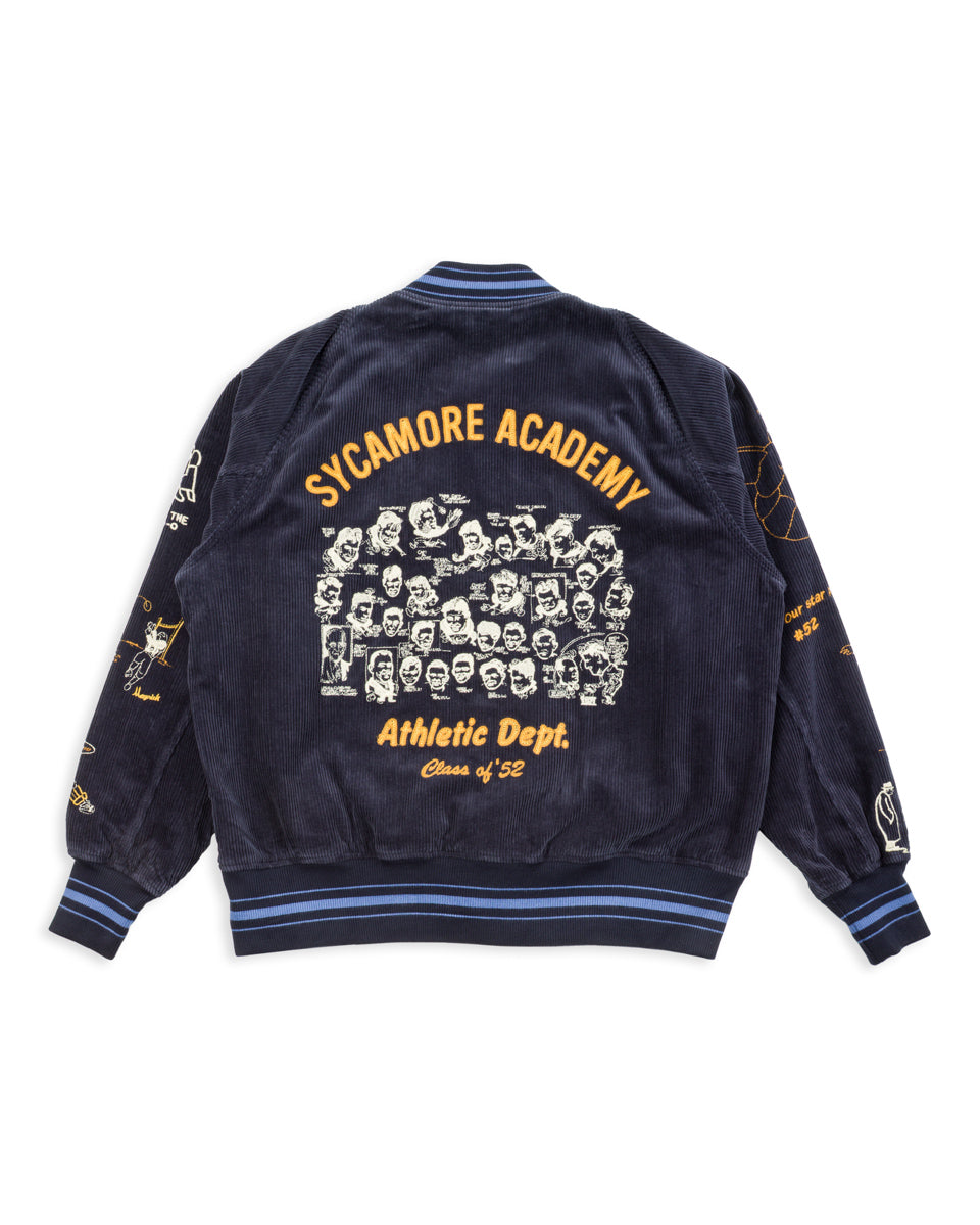 Samuel Zelig Varsity Jacket - Navy - Standard & Strange