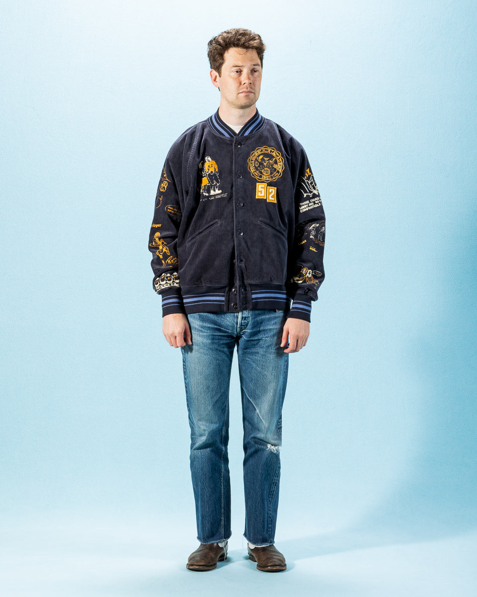 Samuel Zelig Varsity Jacket - Navy - Standard & Strange