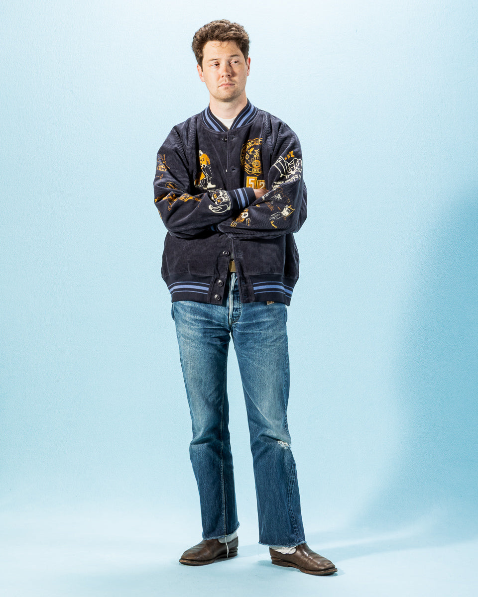 Samuel Zelig Varsity Jacket - Navy - Standard & Strange