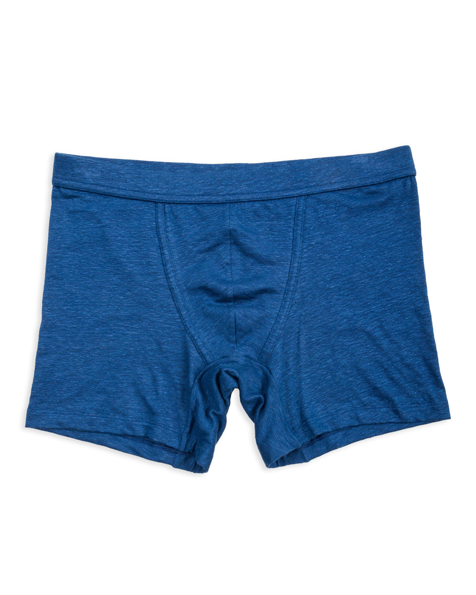 TA-CT Cervin Boxer Briefs - Indigo Linen Jersey - Standard & Strange