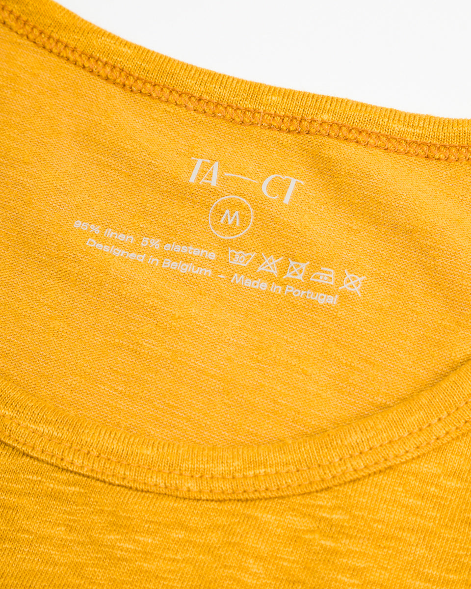 TA-CT Kern T-Shirt - Saffron Linen Jersey - Standard & Strange