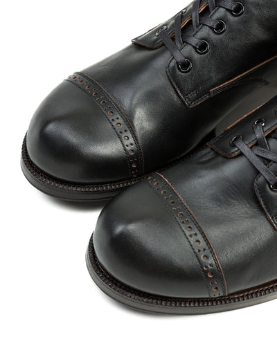 The 2 Monkeys Boots Vaudeville Boot - Black Shinki Horsehide - Standard & Strange
